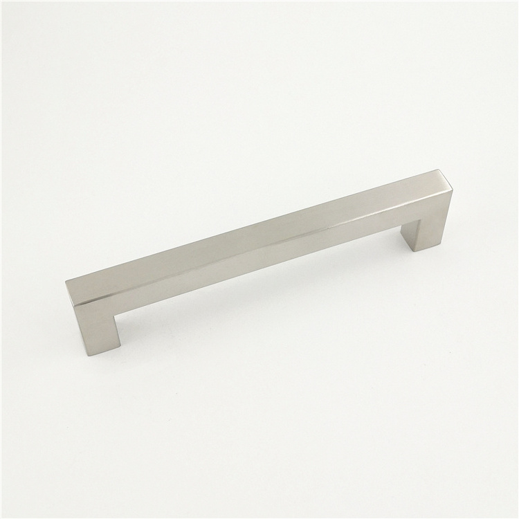 Warehouse Furniture Door 304 Stainless Steel Square Tube Kitchen Cabinet Handle