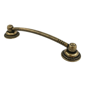 Russia Market Large Quantity Drawer Pulls Zamak Antique Bronze 96mm Drawer Handle Black Cabinet Knob