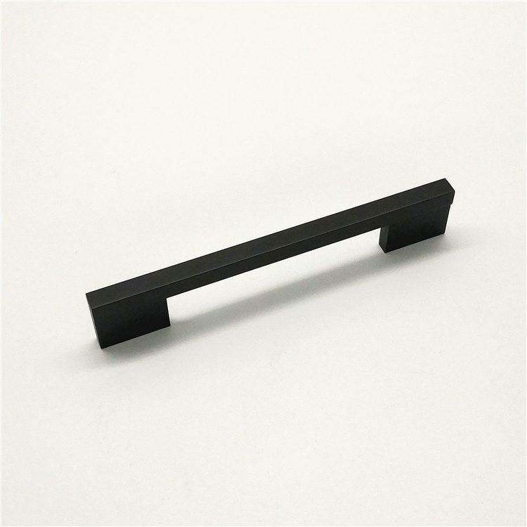 Furniture Hardware  For Kitchen Cabinets Drawer Door Matt Black Aluminium Profile Pulls