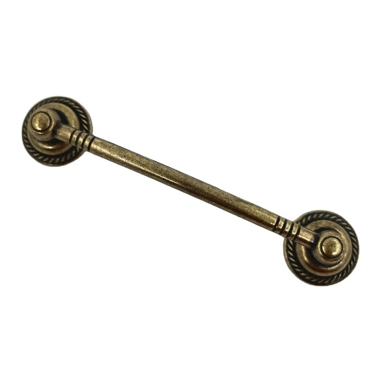 Russia Market Large Quantity Drawer Pulls Zamak Antique Bronze 96mm Drawer Handle Black Cabinet Knob