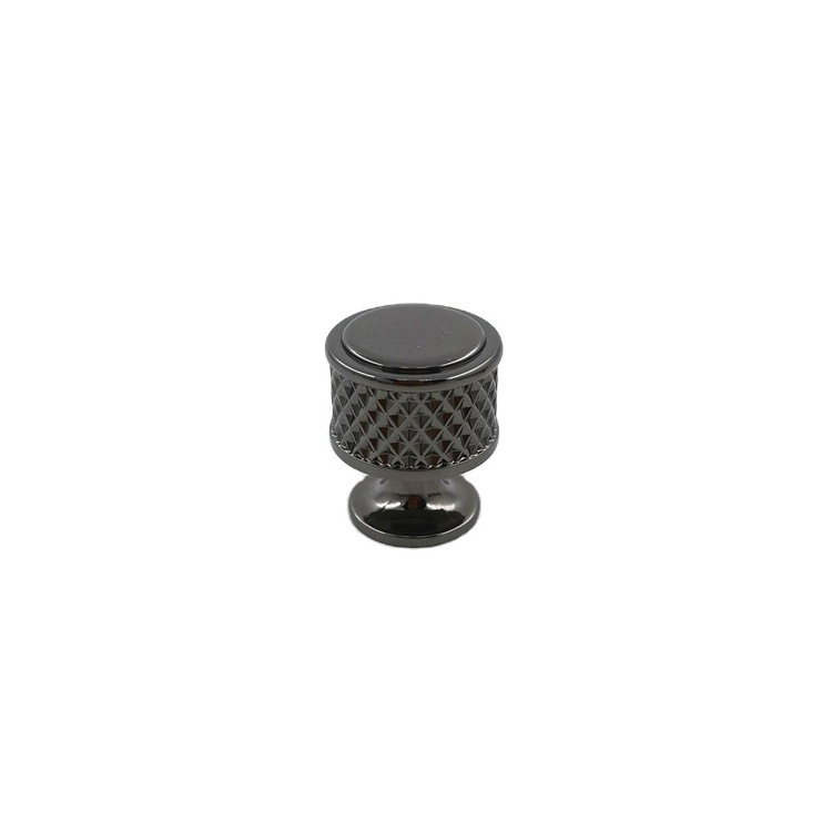 Milan Luxury Black Gold Knurled Kitchen Door Pull Zinc Alloy T Bar Cabinet Handle And Pulls