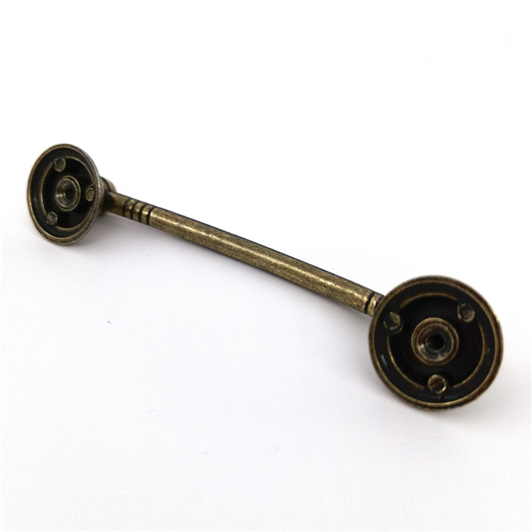 Russia Market Large Quantity Drawer Pulls Zamak Antique Bronze 96mm Drawer Handle Black Cabinet Knob