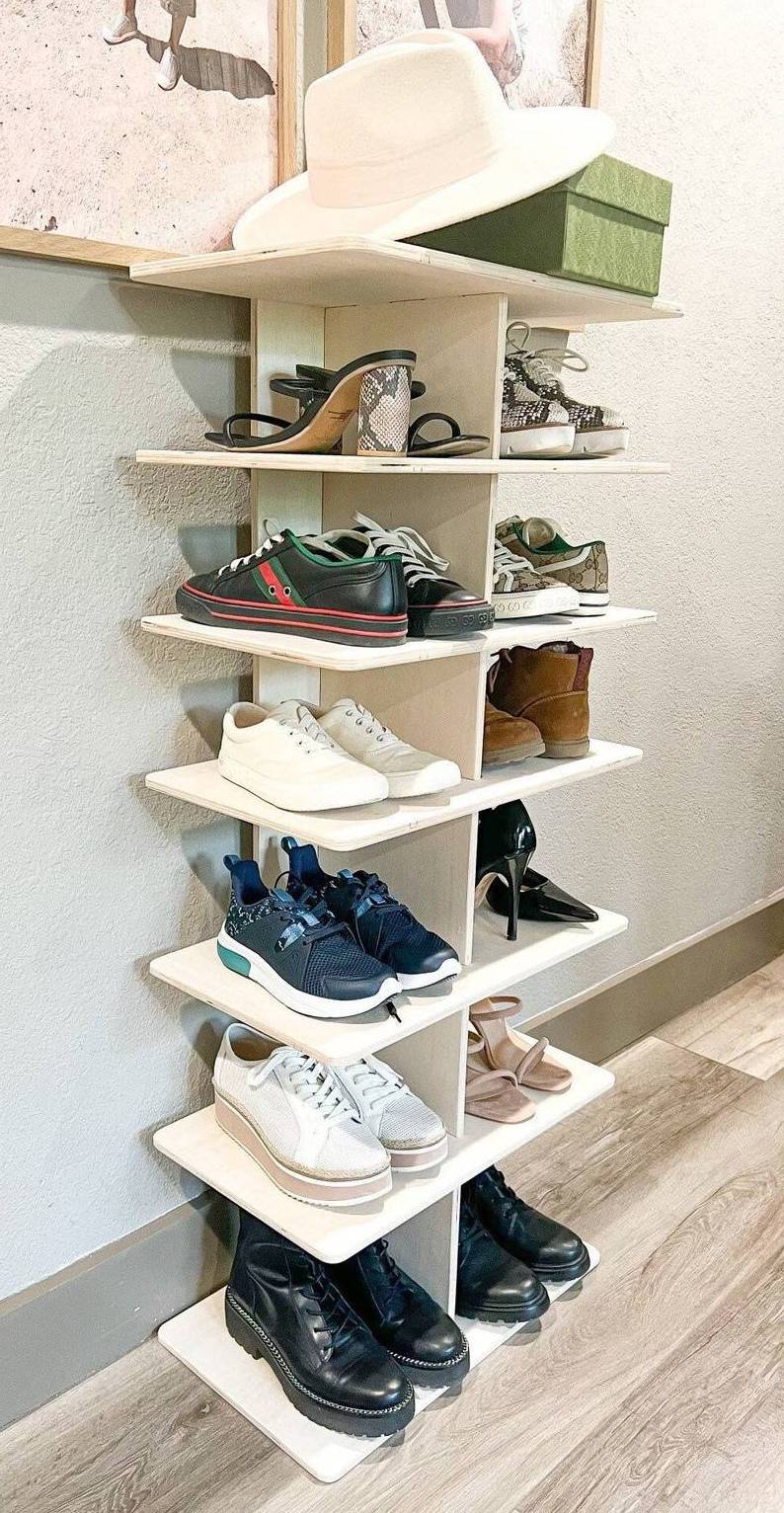 Double Row Shoe Rack Scarpiera Organizer Wooden Home Furniture Estanteria Para Zapatos For Living Room Shoe Cabinet With Drawer