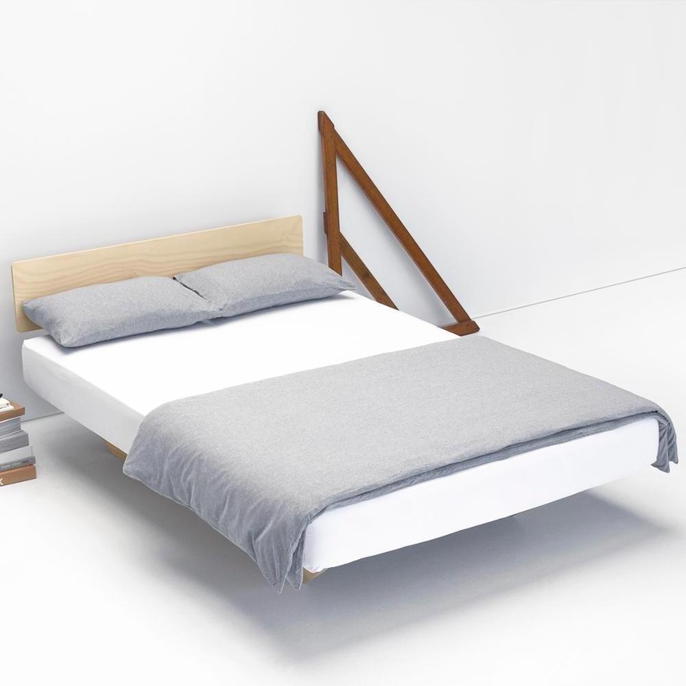 Easy Assembly Without Screws Bed Frame Furniture Wooden Bed Plywood Frame Double Size Platform Wood Bed