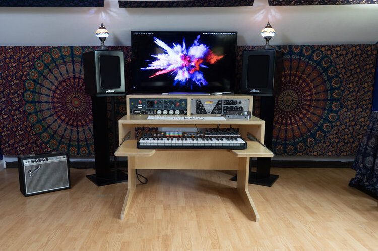 Musician Studio Workstation Desk Home Recording Studio Desk Furniture Music Recording Studio