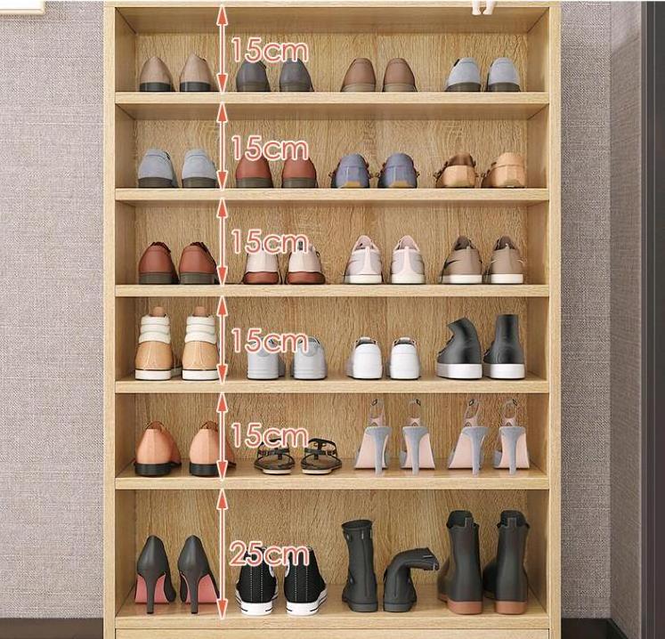 Wood Multi-layer Shoe Cabinet DIY Assembled Storage Shelf Hallway Space Saving Storage Organizer Holder Home Furniture Shoe Rack