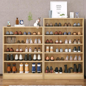 Wood Multi-layer Shoe Cabinet DIY Assembled Storage Shelf Hallway Space Saving Storage Organizer Holder Home Furniture Shoe Rack