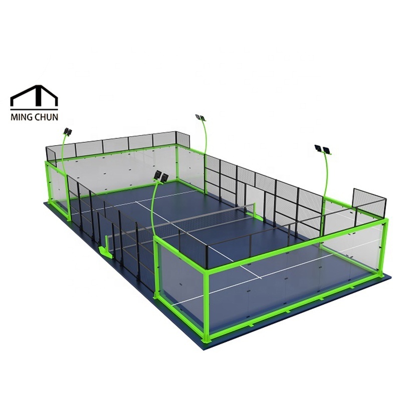 Hot Sale Indoor And Outdoor Panoramic Padel Tennis Court In Chile