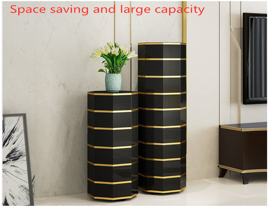 Hot Sales 360 Degree Metal Rotating Shoe Rack High Quality Shoes display Factory Price Storage Cabinet