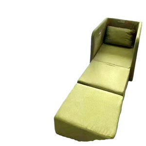 Ready Big Project Leftover Stock Fabric Arm Chair Folding Office Sleeping Bed for Living Room Office