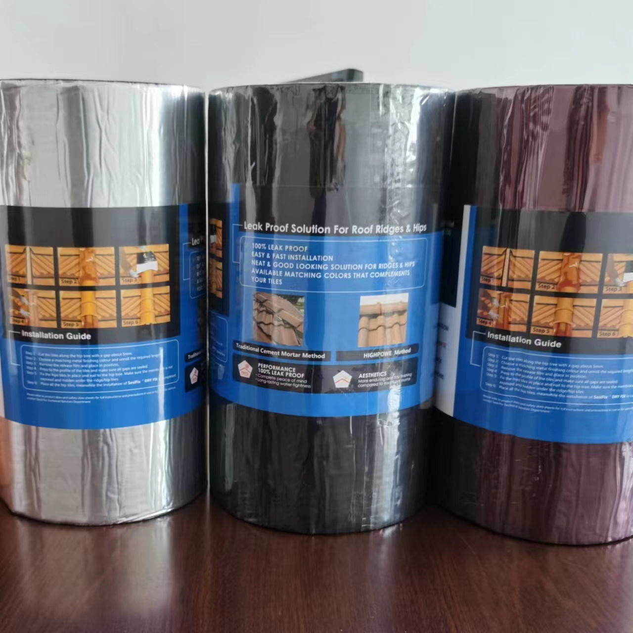 Strong Self Adhesive Large Roll Bitumen Flashing Rubber Tape for Roof Sealing and Waterproofing