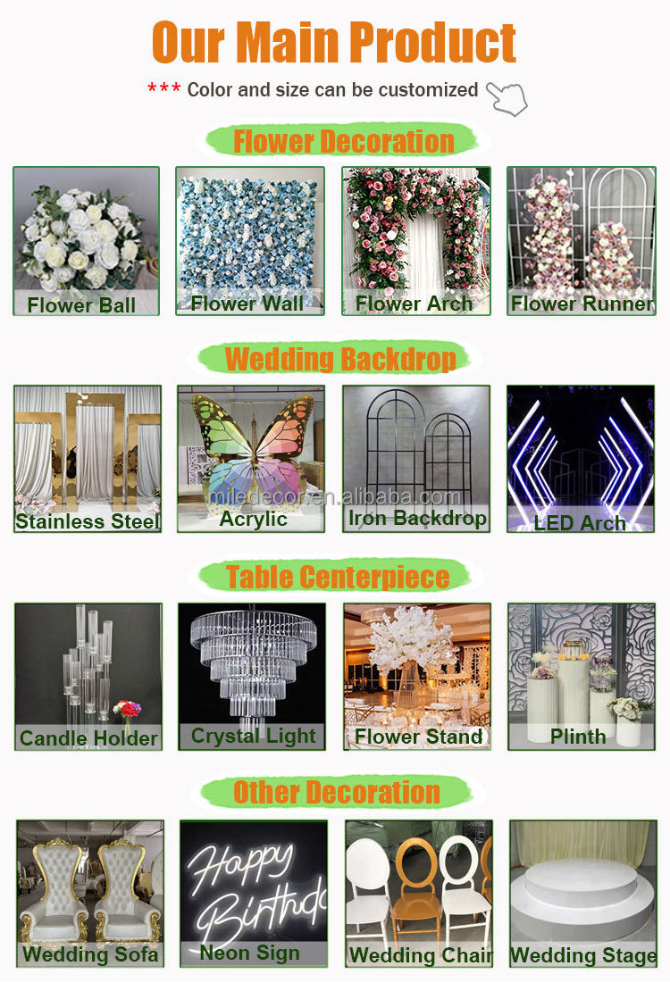 Customized Professional Flower Display Stand Wedding Centerpiece  Transparent Flower Stand With Good Price