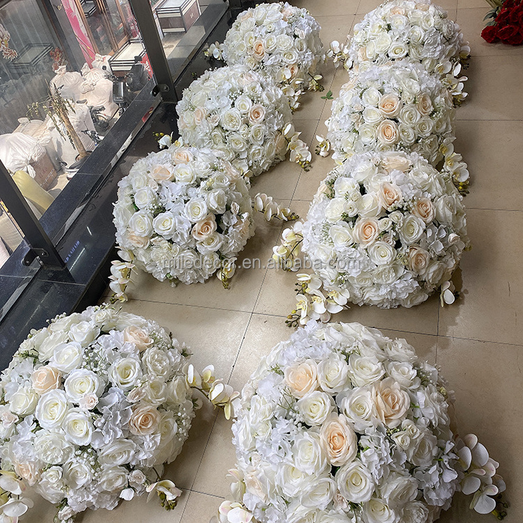 Artificial Arrangements Flower Ball Kissing Ball For Wedding Party Centerpieces Floral Foam Ball