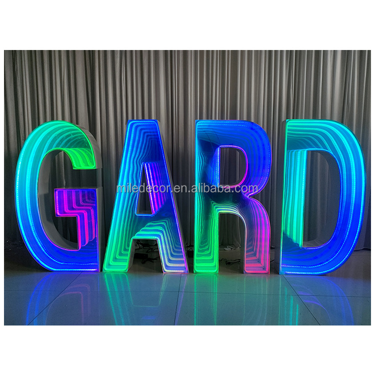 New Props Wedding Decor 4ft Led Big Numbers Giant Light Up Letters Led Marquee Alphabet Love Letters