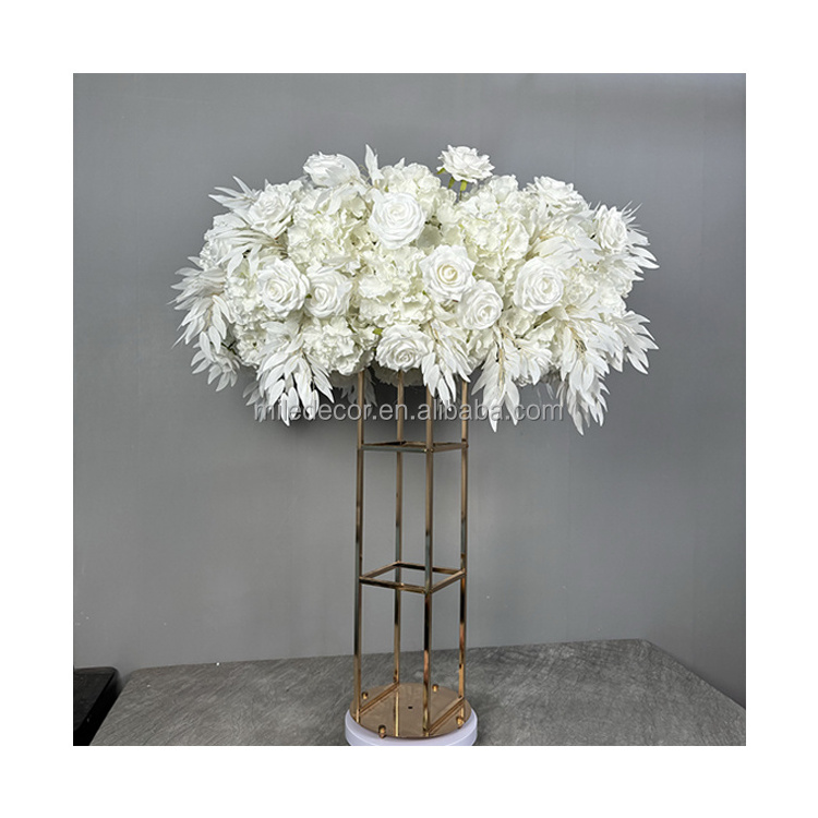 Wedding Centerpiece Candle Holders Table Centerpieces Decor Hurricanes Gold Candle Stands With Flower Arrangements