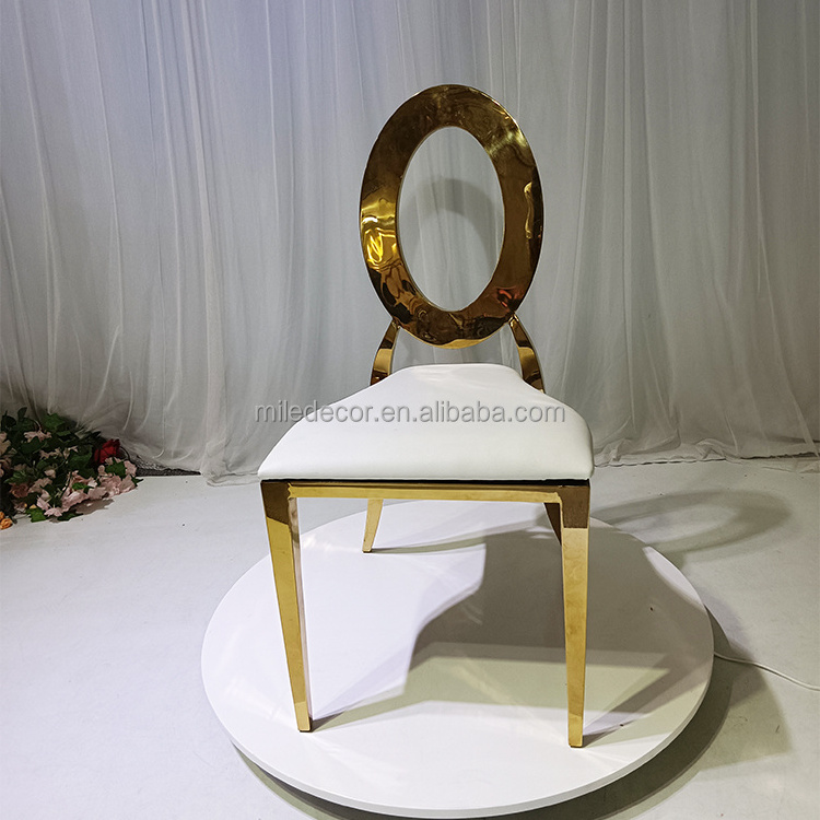 Wedding Supplies New Arrival Metal Chair Gold Chairs For Bride And Groom And New Couples