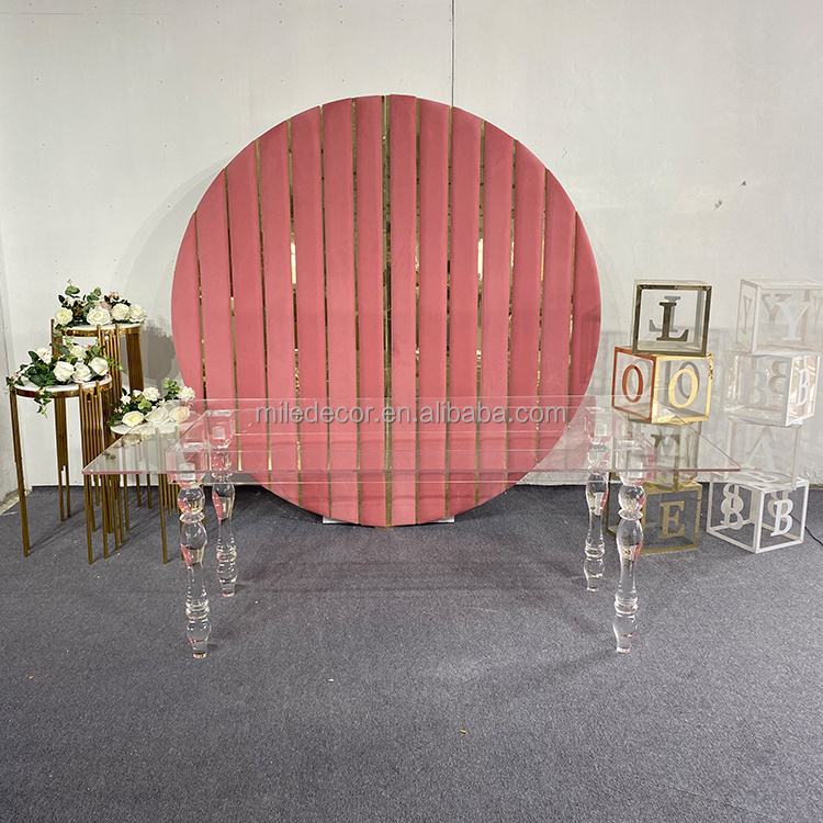 Wholesale Clear Acrylic Table For Wedding Party Events Decoration Ghost Table