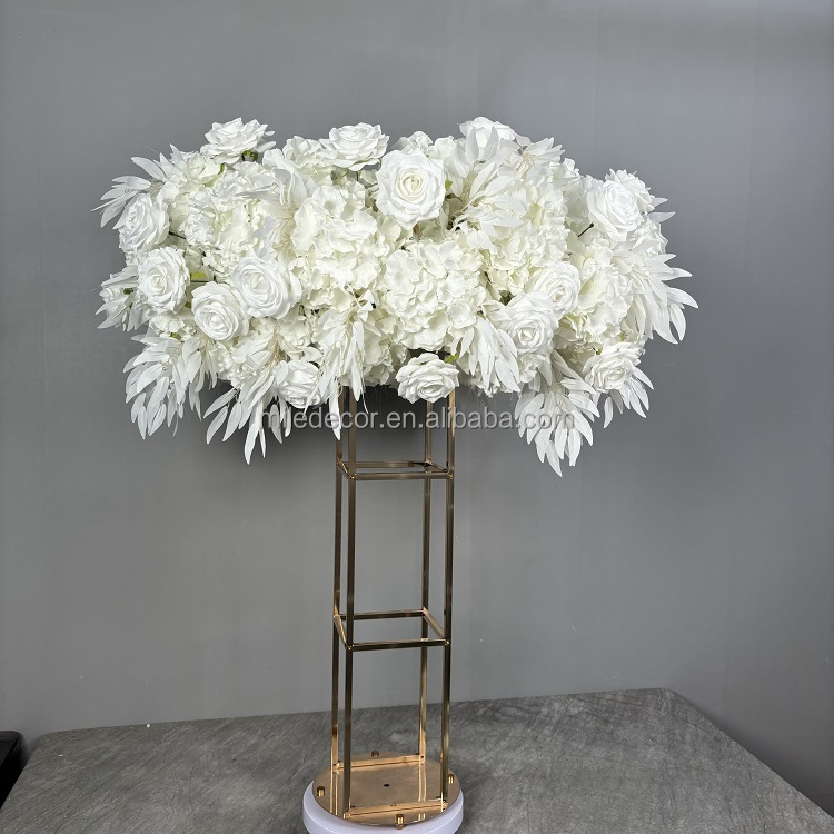 Wedding Centerpiece Candle Holders Table Centerpieces Decor Hurricanes Gold Candle Stands With Flower Arrangements