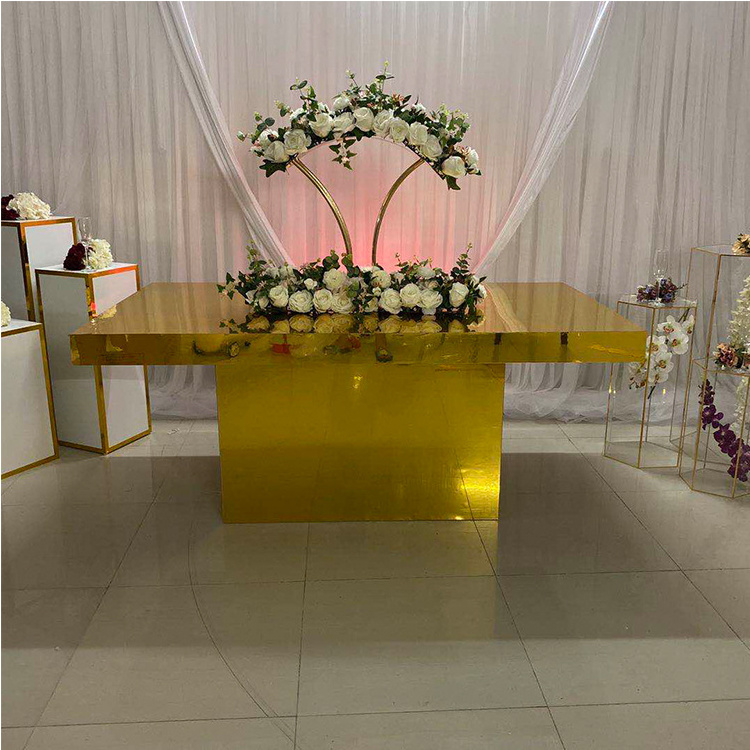 Hot Sale Clear Custom Acrylic Wedding Table Acrylic Bridal Ghost Table Sweetheart table For Events