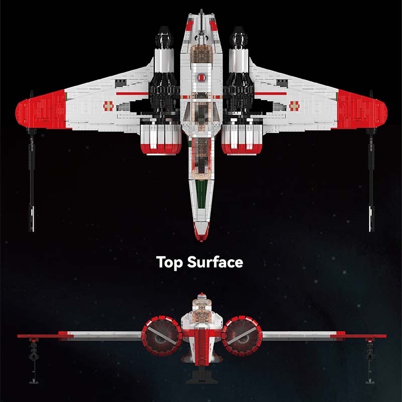 Mould King 21044 Star Series Republic Gunboat interstellar LAAT-I Air Plane War Assembly Model Set MOC Building Block