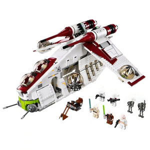 compatible77006 Hot Sale Star Series Wars Republic Gunship Spaceship Bricks Model Building Blocks Set Toys for Children