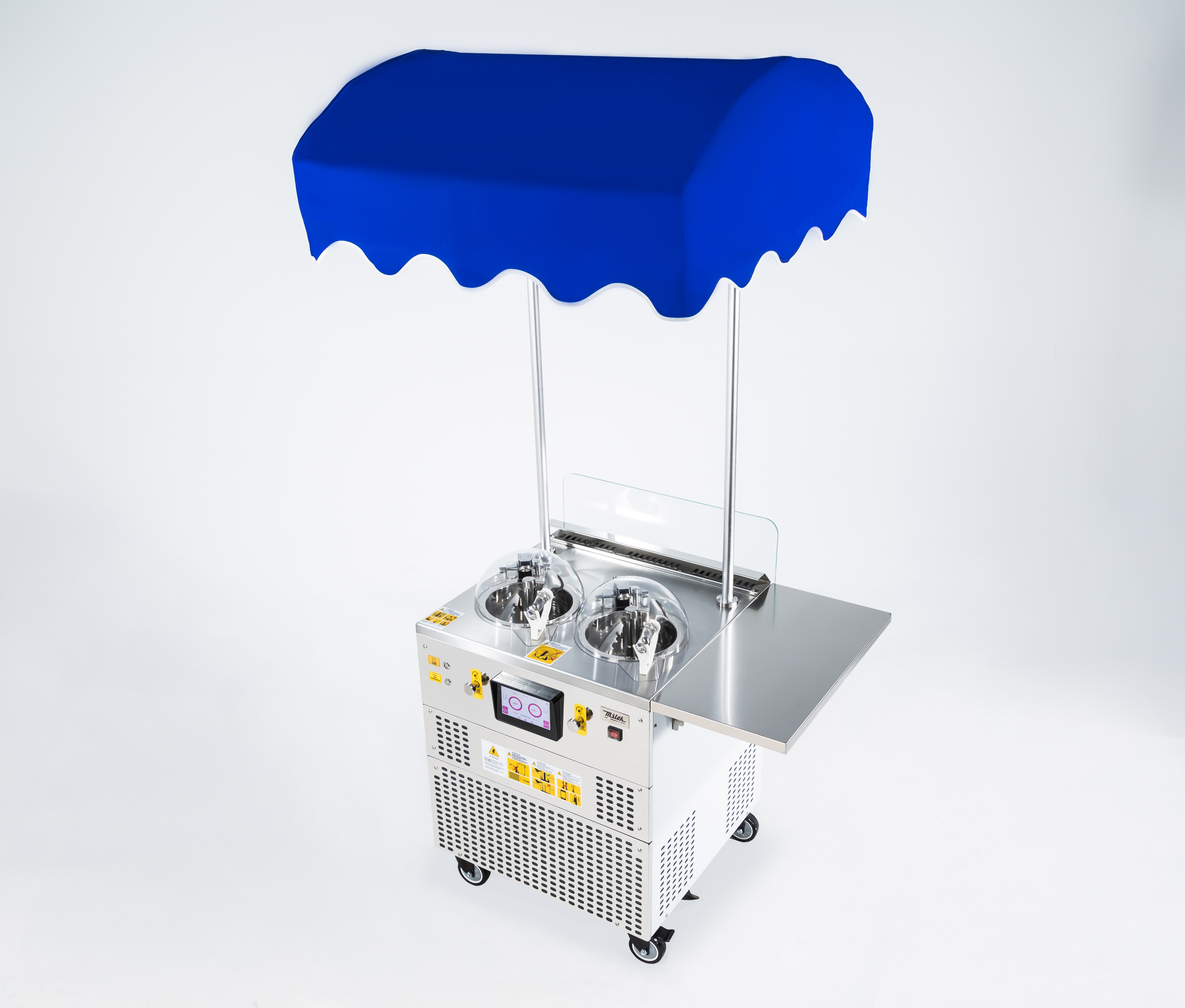 Multifunction all in one ice cream push cart for outdoor NSF certified Miles gelato ice cream machine ice cream vending machine