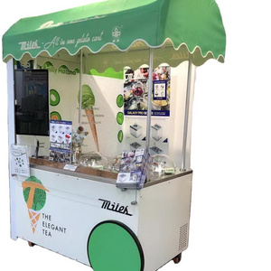 Miles gelato ice cream machine  ice cream cart with wheels outdoor ice cream cart  CE NSF approved