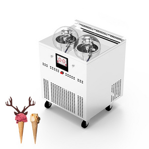 Automatic 2 flavors hard ice cream machine on sale ice cream vending machine turkish ice cream machine CE ETL NSF approved