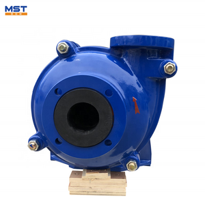 Belt driven natural rubber lined centrifugal slurry pumps with diesel engine