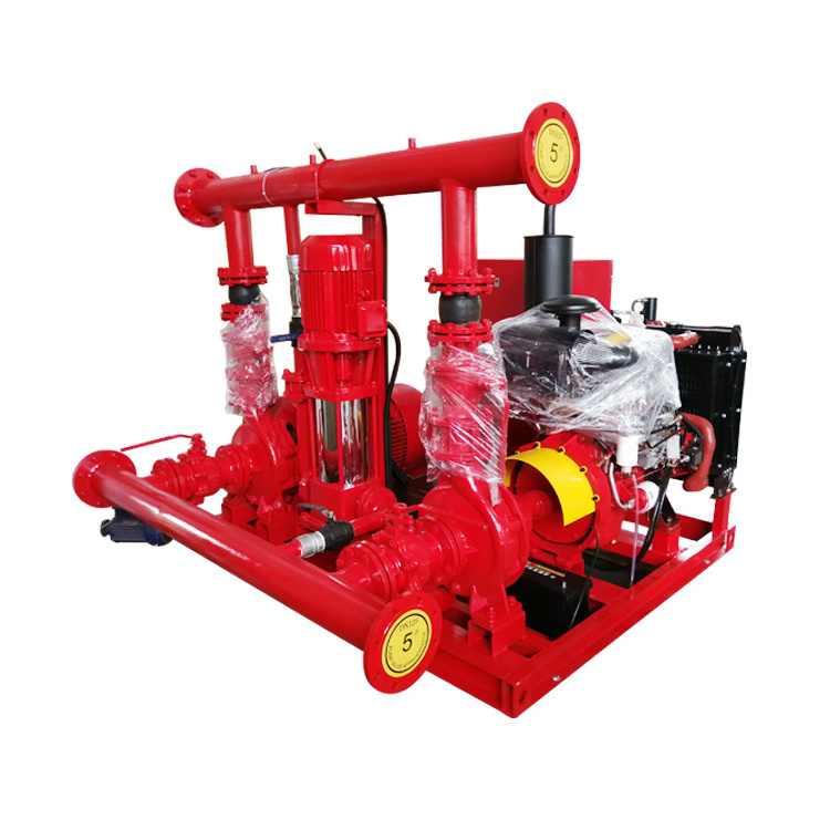 High pressure horizontal diesel engine fire fighting water pump