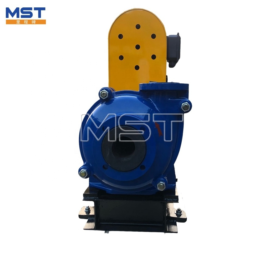 Belt driven natural rubber lined centrifugal slurry pumps with diesel engine