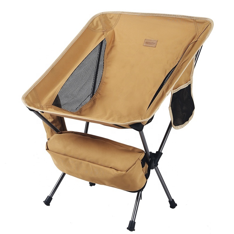 In Stock Simple Aluminum Frame Collapsible Portable Chair Camp Folding Heavy Duty Rocking Moon Chair