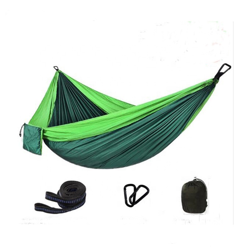 Custom Outdoor Parachute Camping Portable Hammock Lightweight Double Camping Accessories Hammock for Outdoor