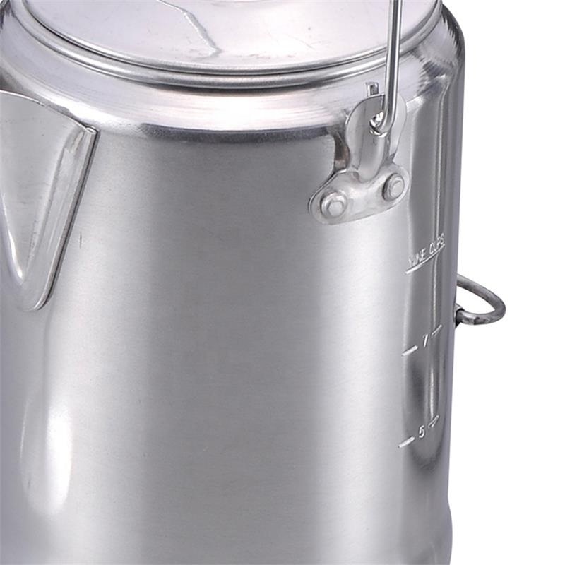 Stainless Steel 9 Cups Camping Coffee Pot Coffee Percolators For Campfire Or Stove Top Coffee Making