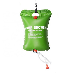 hot custom 20L portable camping shower bag 5 gallons heating solar shower bag water heater outdoor Other camping gear