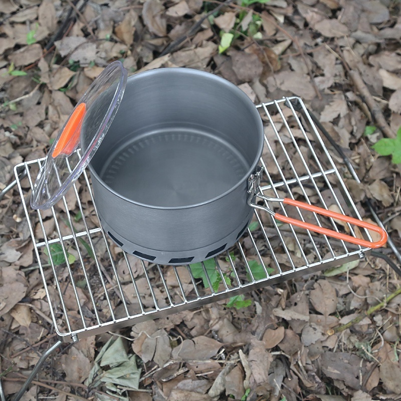 Portable Aluminium Cooking Camping Pot Pans Non-Stick Outdoor camping pot camping cookware