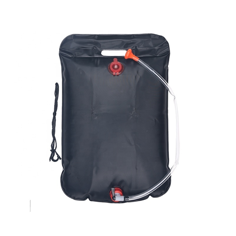 hot custom 20L portable camping shower bag 5 gallons heating solar shower bag water heater outdoor Other camping gear