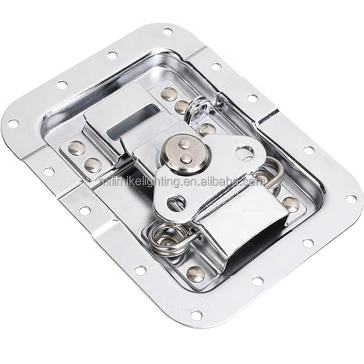 Adjustable Toolbox Toggle Door Dish Latch Metal Stamping Polished Stainless Steel Toggle Latch With Hasp Lock Draw Latch