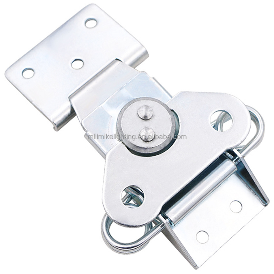 Factory manufacturing steel blue zinc plated crate latch twist latch galvanized iron spring loaded butterfly clamp lock latches