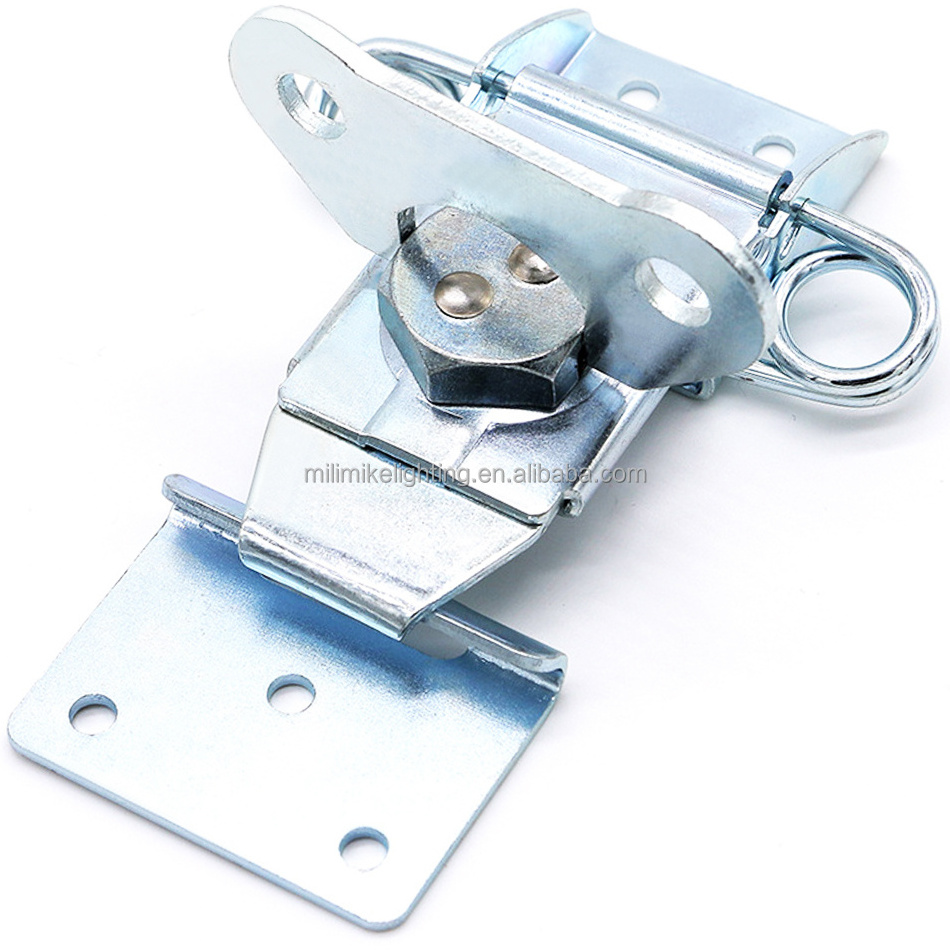 Factory manufacturing steel blue zinc plated crate latch twist latch galvanized iron spring loaded butterfly clamp lock latches