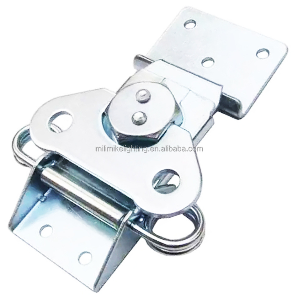 Factory manufacturing steel blue zinc plated crate latch twist latch galvanized iron spring loaded butterfly clamp lock latches