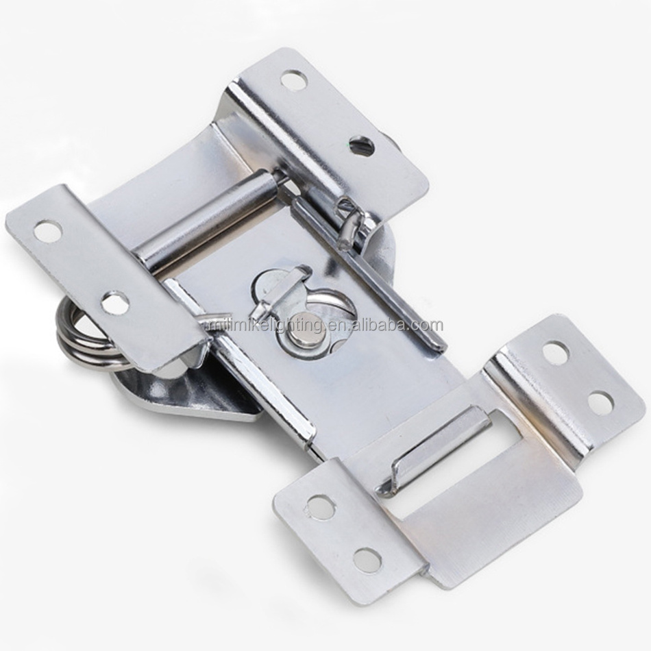 China factory produced heavy duty steel eco-friendly chrome plated crate latch twist latch Iron spring loaded butterfly latch