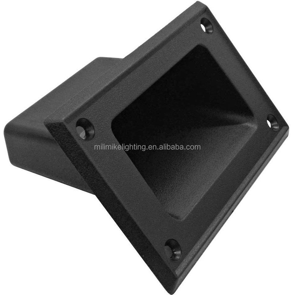 Embedded speaker parts cabinet handle ABS plastic black audio box concealed cup flush grip pocket plastic carry handle