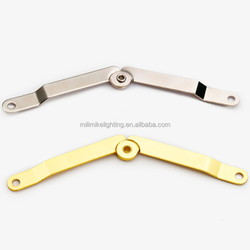 Jewelry Box Hardware Strong Steel Plated Support Hinge 140 Degree Opening Wooden Box Curved Arm Support Frame Box Support Rod