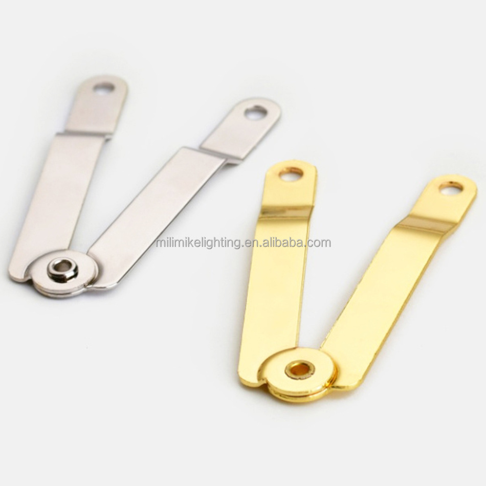 Jewelry Box Hardware Strong Steel Plated Support Hinge 140 Degree Opening Wooden Box Curved Arm Support Frame Box Support Rod