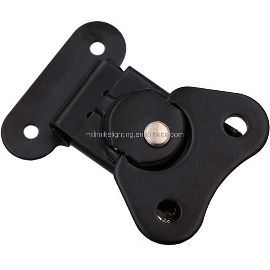 Direct Sale Stock Black Coated Metal Toggle Clip Latch Lock Wooden Box Butterfly Style Rotary Draw Latches Hasp Fastener