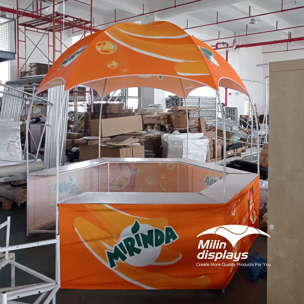 Branded Food Drinks Bar Advertising Dome Kiosk Booth Tent Promotional Gazebo Tent With Counter