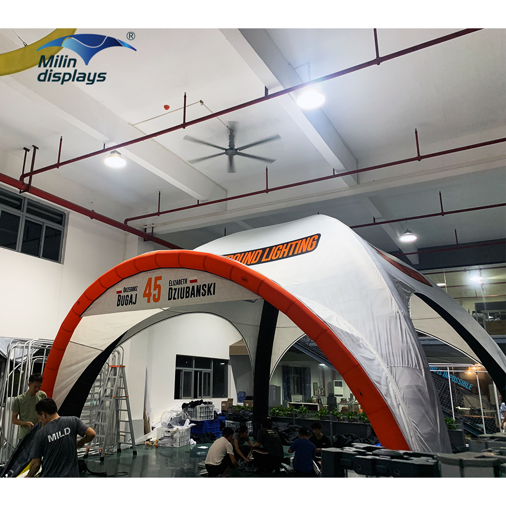 Outdoor Sports Racing Tent Advertising Spider X  Air Dome Gazebo Custom Brand Trade Show Inflatable Tent for Sale