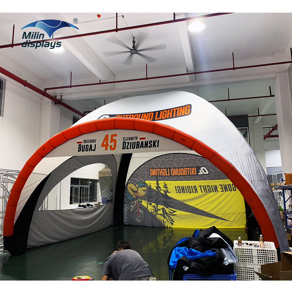 Outdoor Sports Racing Tent Advertising Spider X  Air Dome Gazebo Custom Brand Trade Show Inflatable Tent for Sale