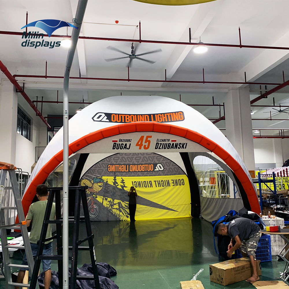 Outdoor Sports Racing Tent Advertising Spider X  Air Dome Gazebo Custom Brand Trade Show Inflatable Tent for Sale